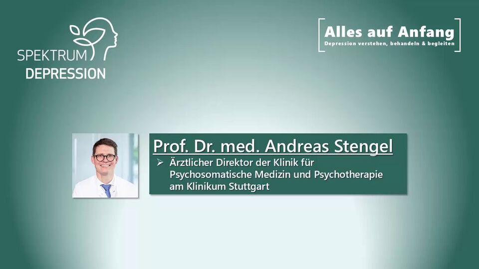 Prof. Dr. med. Andreas Stengel (Spektrum Depression 2026): Depression und somatische Erkrankungen